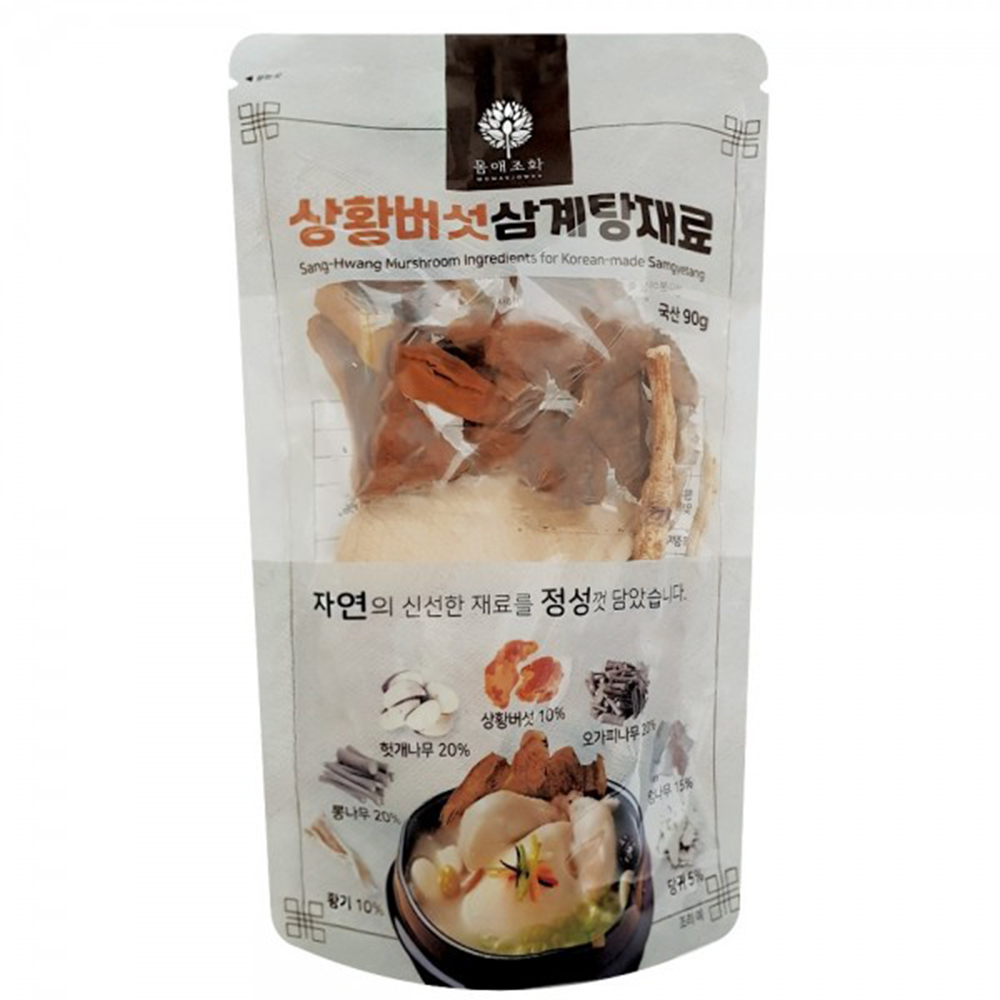힐링앤팜 상황버섯삼계탕재료 90g 상세이미지