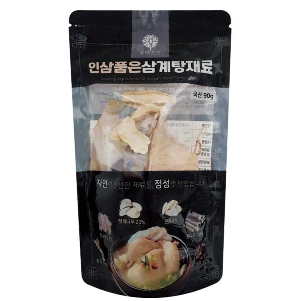 힐링앤팜 인삼품은삼계탕재료 90g 상세이미지