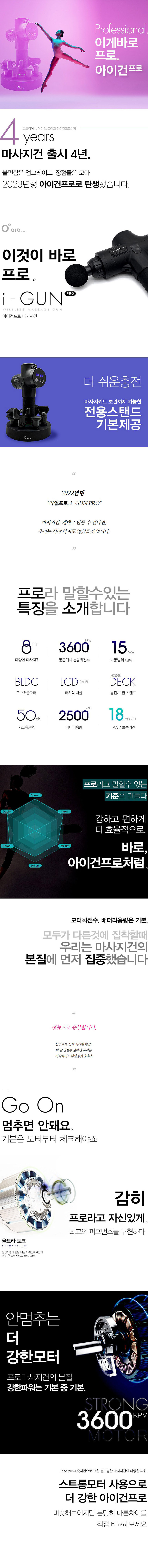 아이오랩 아이건프로 마사지건 상세이미지