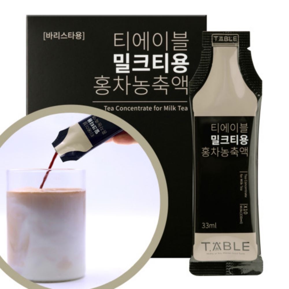 티에이블 밀크티용홍차 농축액 30ML X 10포 상세이미지