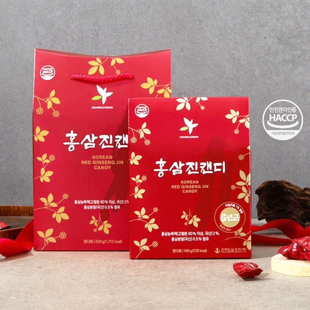 홍삼 캔디 국내산 6년근 선물용 430g 상세이미지