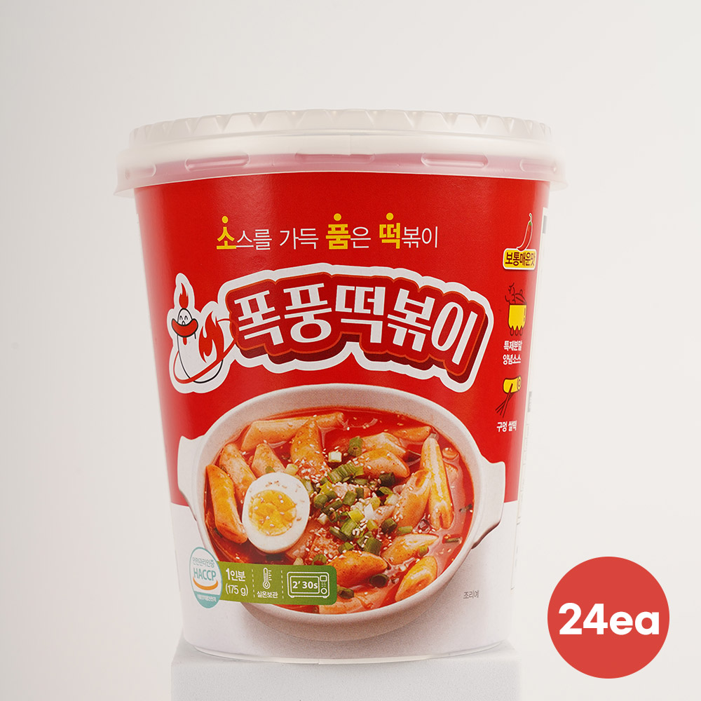 폭풍 떡볶이컵 175g*24ea 상세이미지